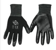 GUANTE DE NYLON RECUBIERTO DE NITRILO G (negros)